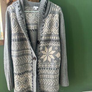 J. Jill sweater with hood, XL